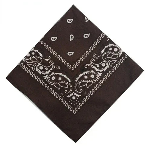 Paisley Bandana Headwrap - Lightweight Printed Kerchief - 18