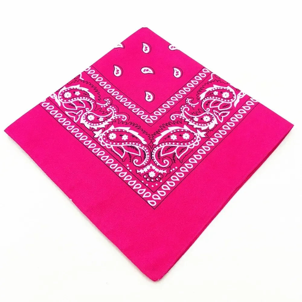 Paisley Bandana Headwrap - Lightweight Printed Kerchief - Style 9