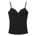 Women's Corset Crop Top - Sleeveless Camisole Bustier - Black