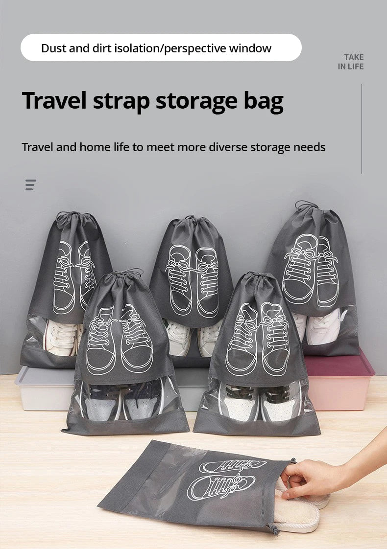 Travel Shoe Storage Bags – Waterproof 5-Piece Packing Protection