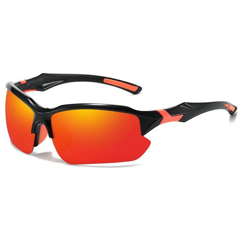 Sport Sunglasses - Polarized Outdoor Glasses for Active Wear - Orange