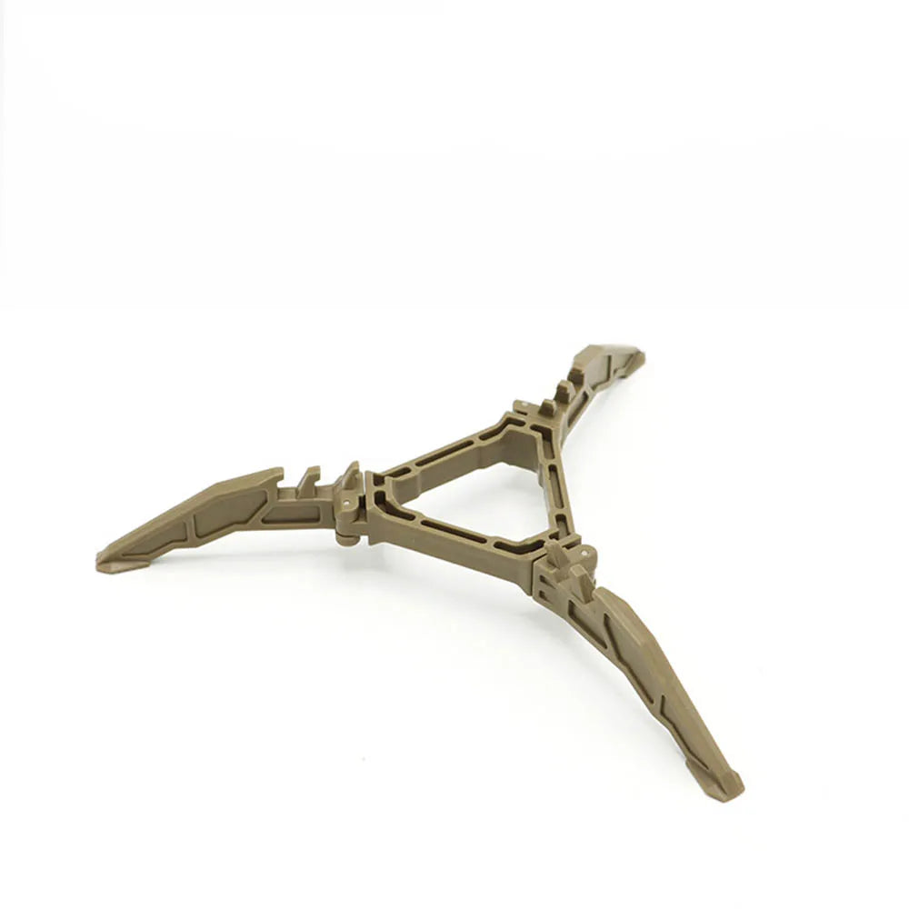 Folding Gas Canister Stand - Three-Leg Base for Camping Stoves - Khaki