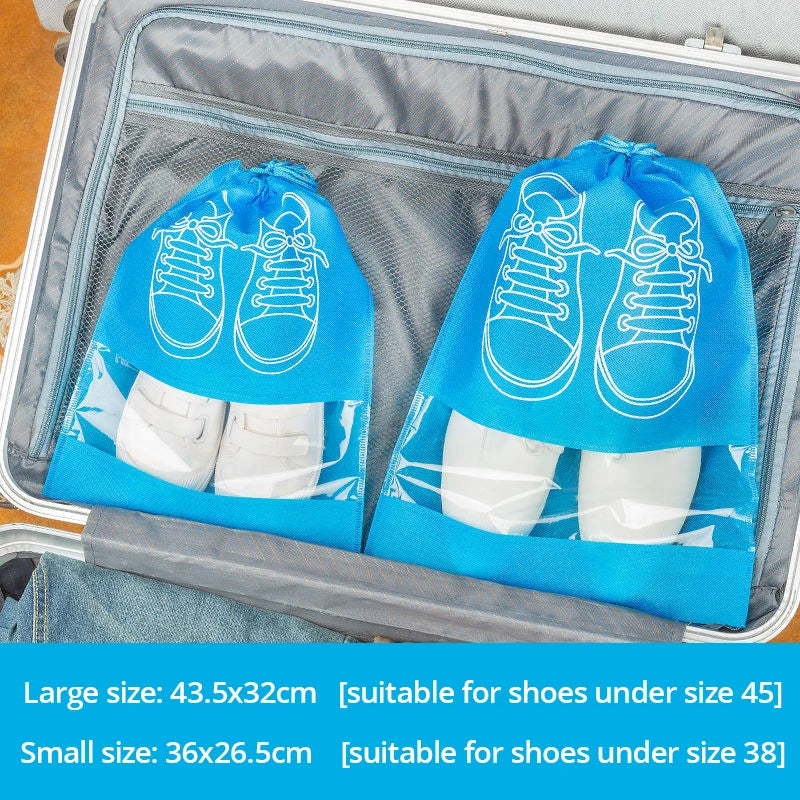 Travel Shoe Storage Bags – Waterproof 5-Piece Packing Protection