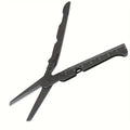 Folding Multi-Tool Scissors - Stainless Steel Camping Tool - Black1Pc