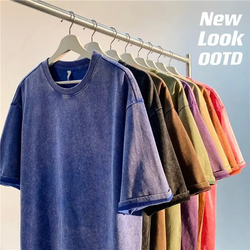 Oversized Cotton T-Shirt - Heavyweight Short Sleeve Tee