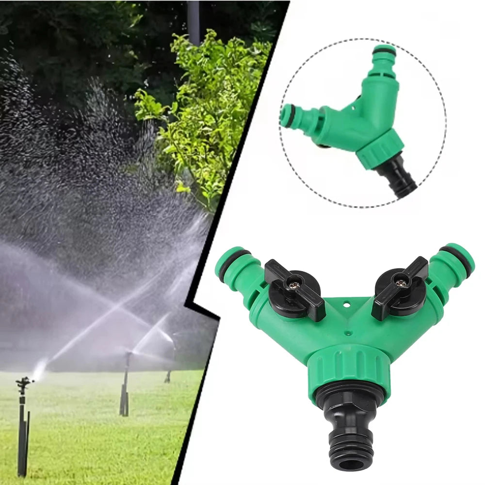 Garden Water Splitter - Two-Way Faucet Hose Connector