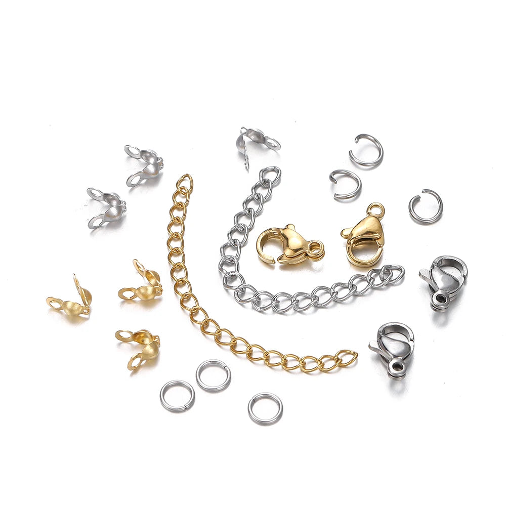 Jewelry Making Kit - Clasps, Jump Rings and Crimp Beads