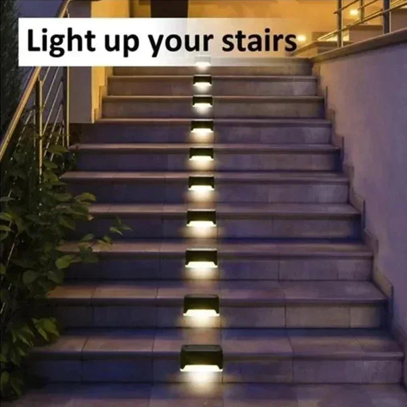 Solar Step Deck Lights – Waterproof Path Lighting for Outdoor Stairs