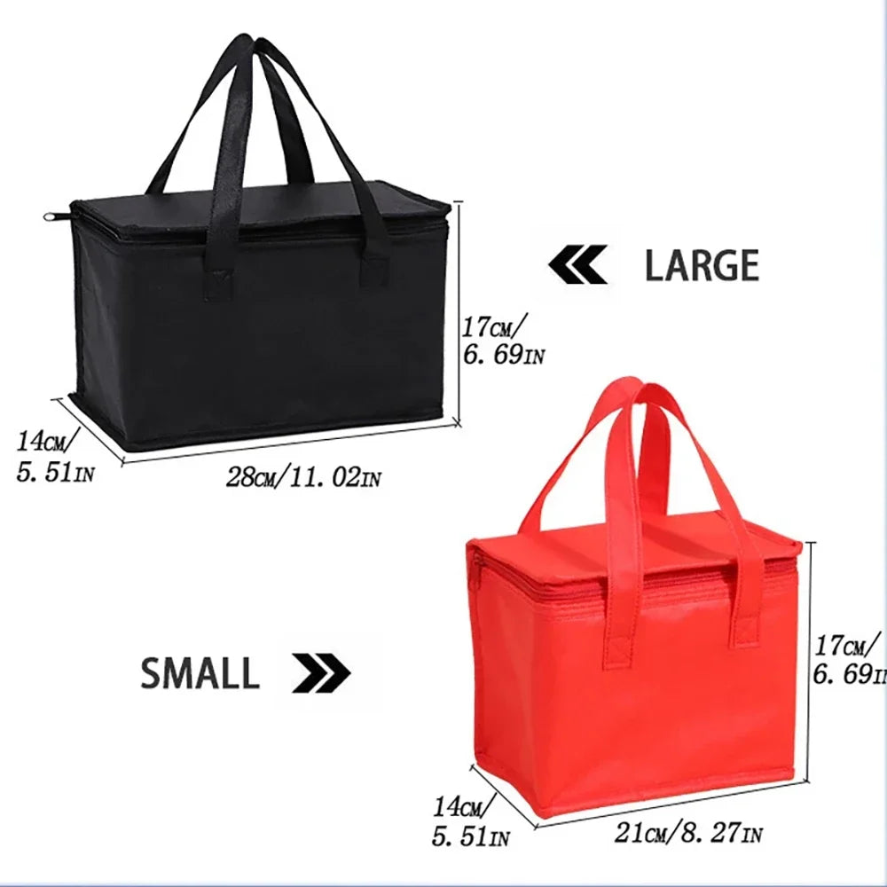 Folding Lunch Cooler Bag - Insulated Picnic Food Carrier
