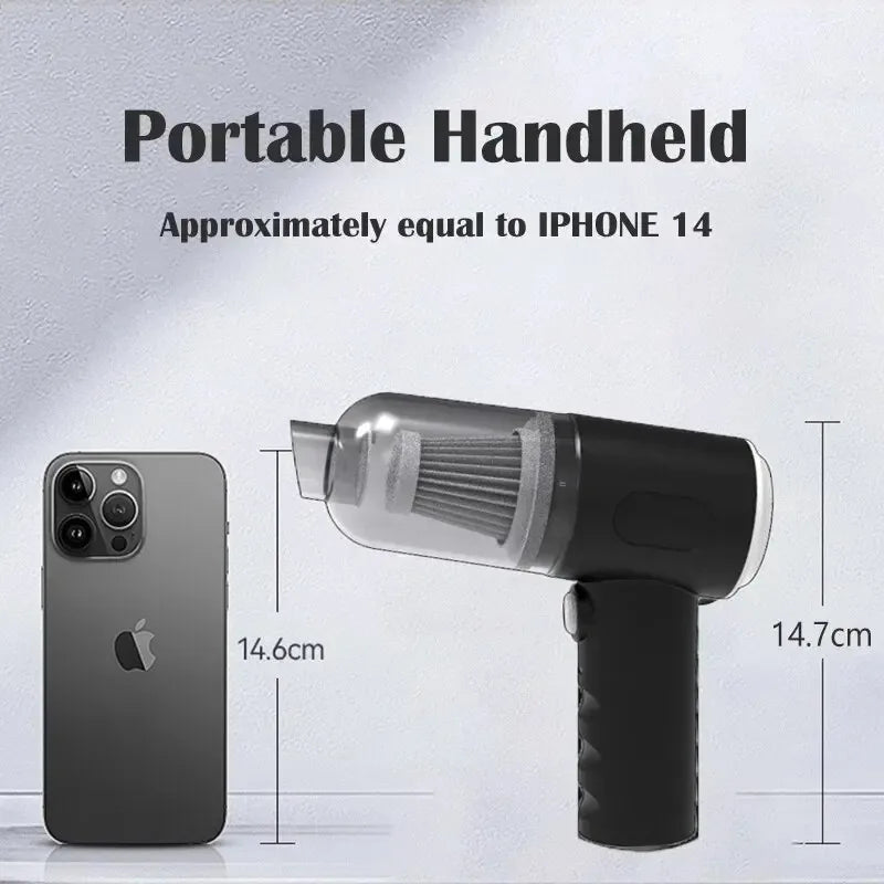 Portable Car Vacuum - USB Cleaning Tool for Vehicle Interiors