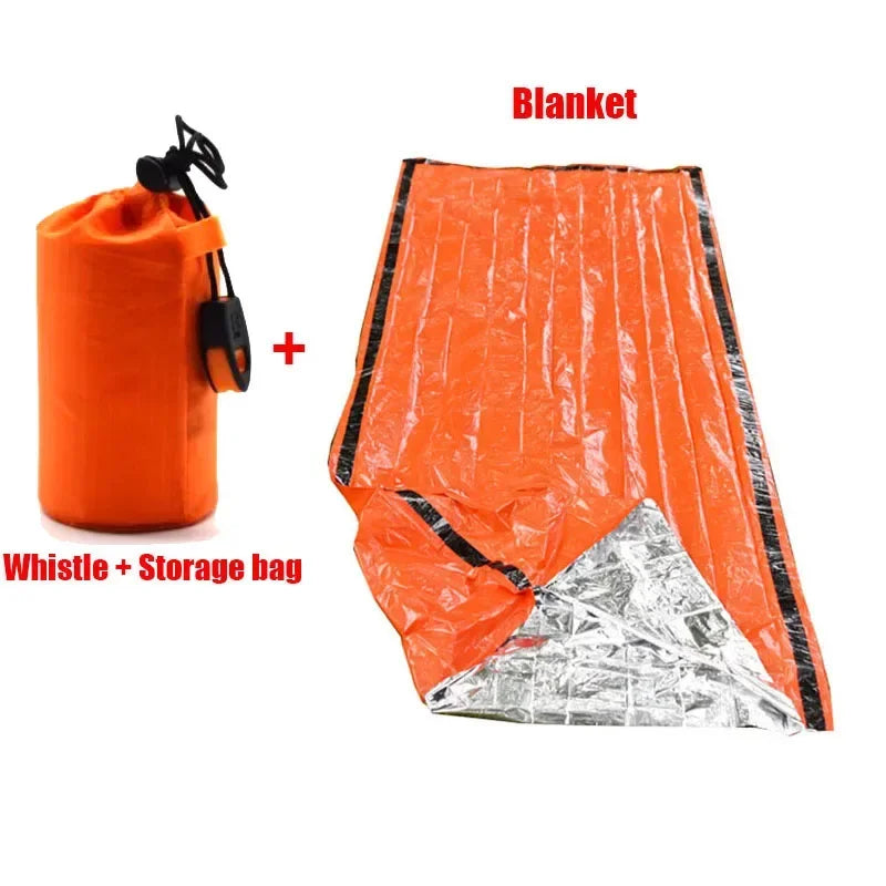 Outdoor Sleeping Bag - Compact Thermal Sack for Outdoor Kits - Orange Sleeping Bag Set