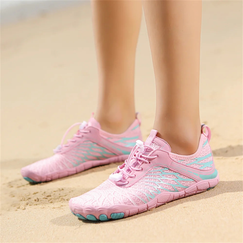 Unisex Amphibious Quick-Dry Water Shoes - Anti-Slip Barefoot Aqua Sneakers