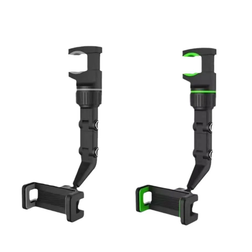 Rearview Mirror Car Phone Holder – Adjustable Clip Mount for All Phones