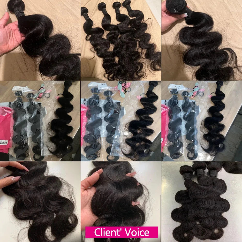 Body Wave Hair Bundles - Natural Color Human Hair Weave