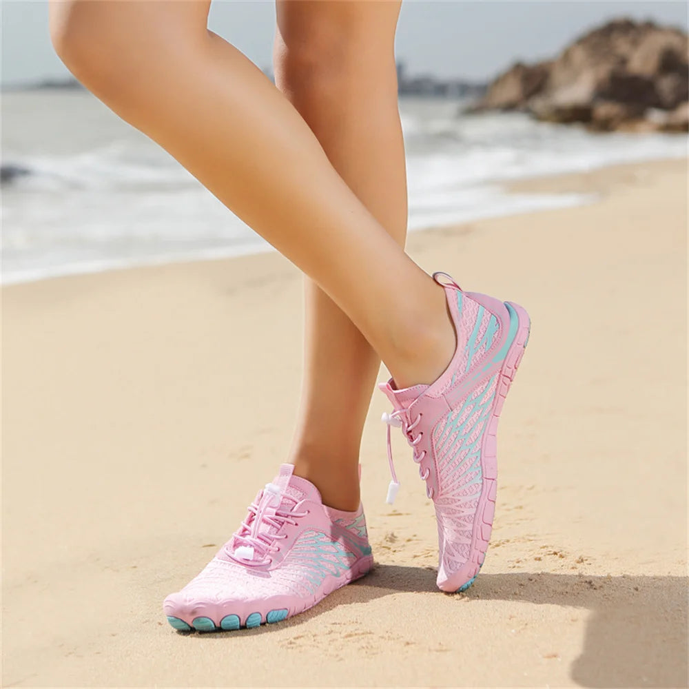 Unisex Amphibious Quick-Dry Water Shoes - Anti-Slip Barefoot Aqua Sneakers