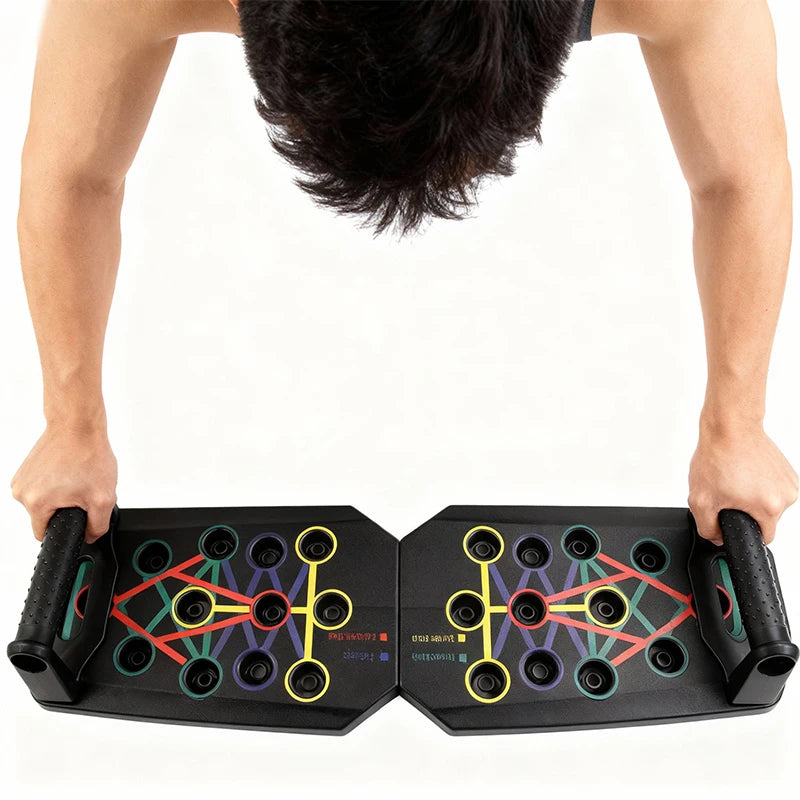 Foldable Push-Up Board Set - Portable Fitness Handles