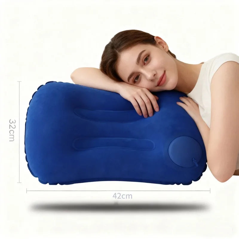 Inflatable Travel Pillow - Compact Support for Trips and Camping