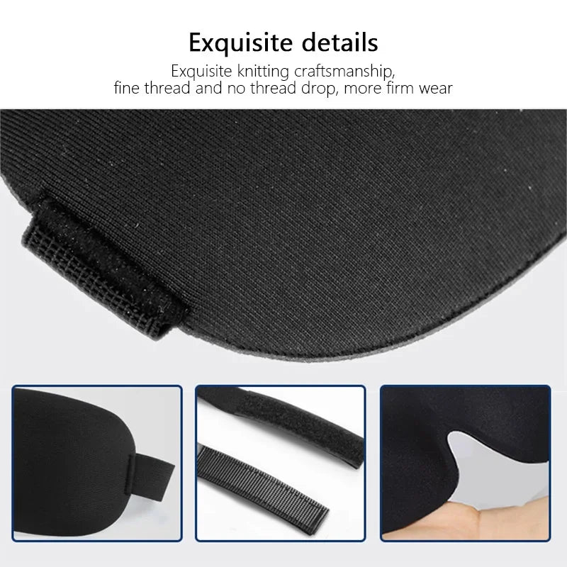 Contoured Sleep Mask – Breathable 3D Eye Shade for Travel Rest