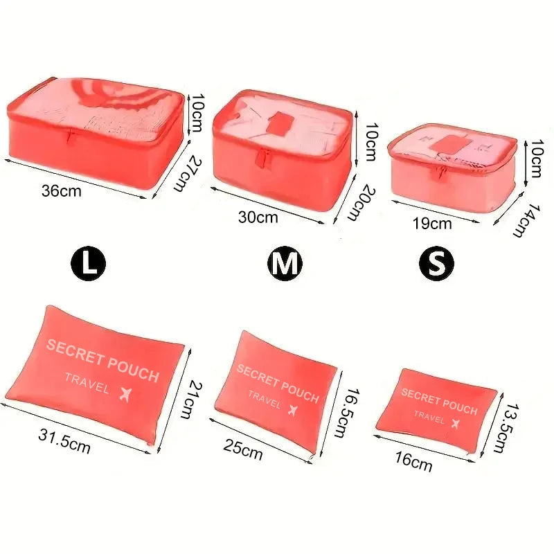 Pink Blue Grey Travel Storage - For Travel and Daily Carry