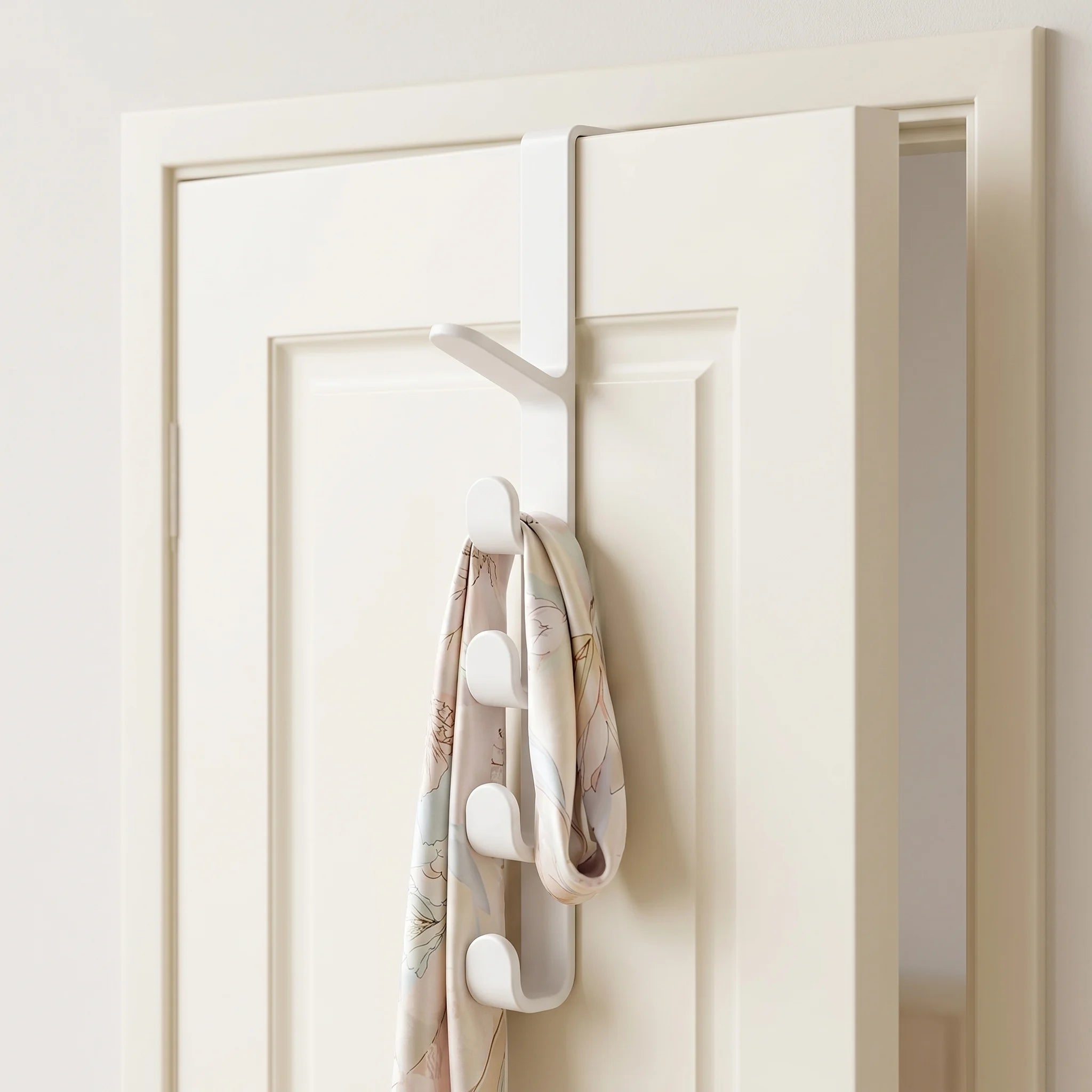 Over-Door Coat Hook Rack - 5-Hook Closet Organizer