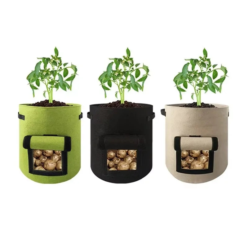 Felt Potato Grow Bag - Vegetable Planting Bucket