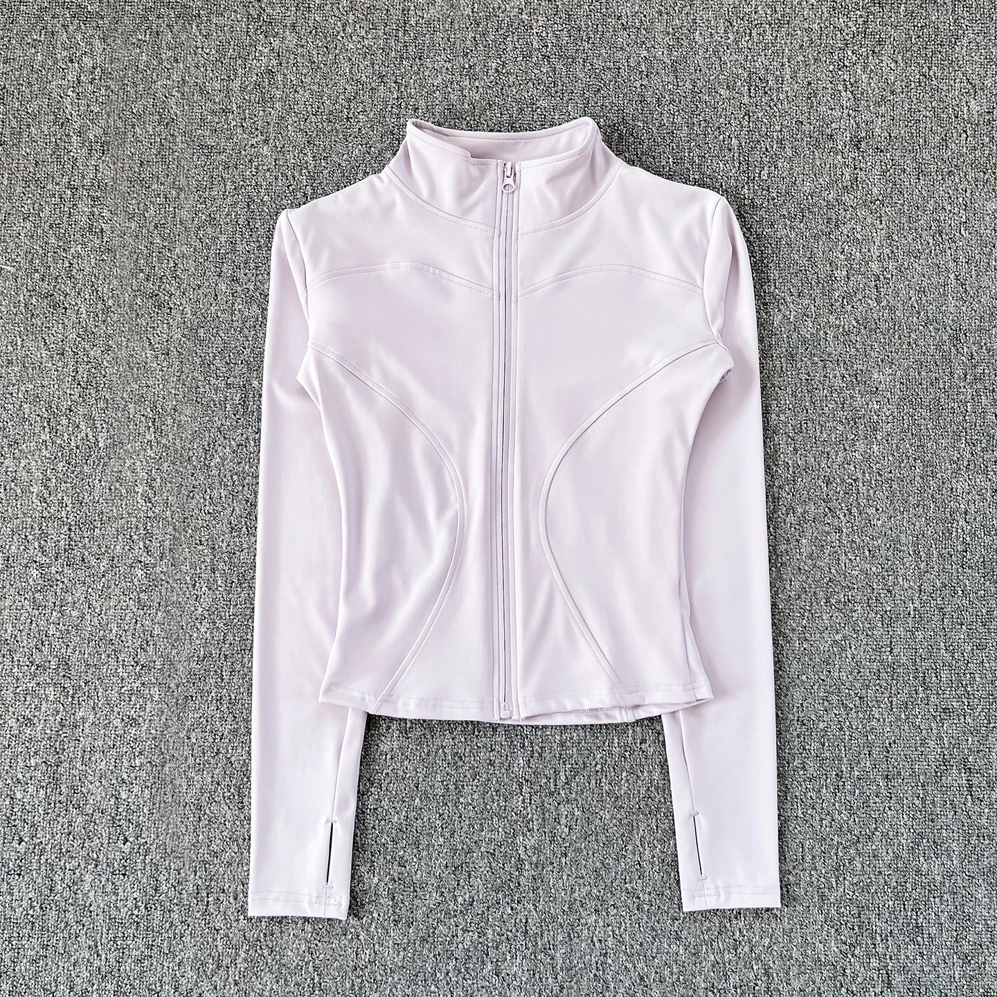 Women's Sport Jacket - Zip-Front Yoga Training Top - Royal Violet