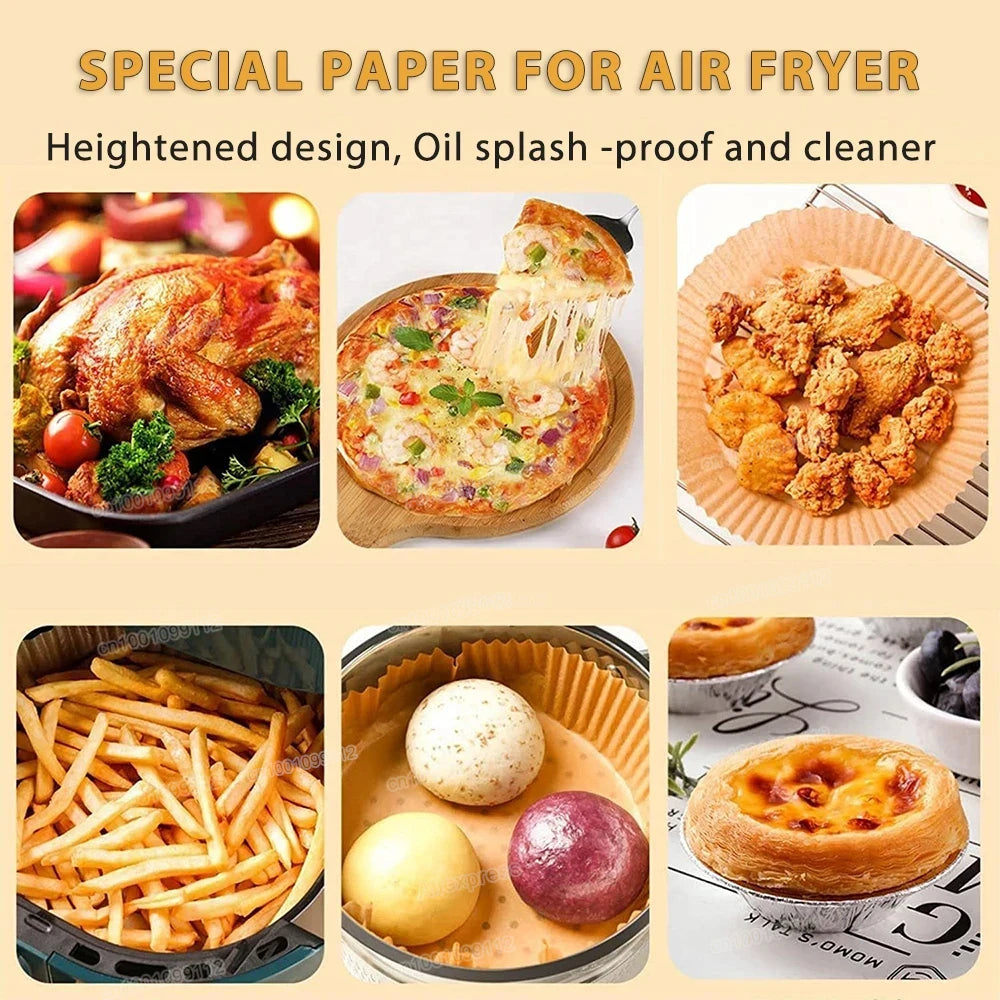 Air Fryer Disposable Paper Non-stick - For Kitchen Storage and Prep