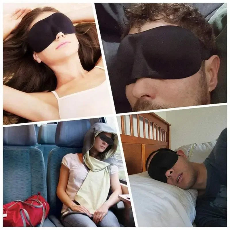 Contoured Sleep Mask – Breathable 3D Eye Shade for Travel Rest