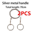 Portable Wire Saw - Stainless Steel Camping Hand Saw - Silver 2 Pieces