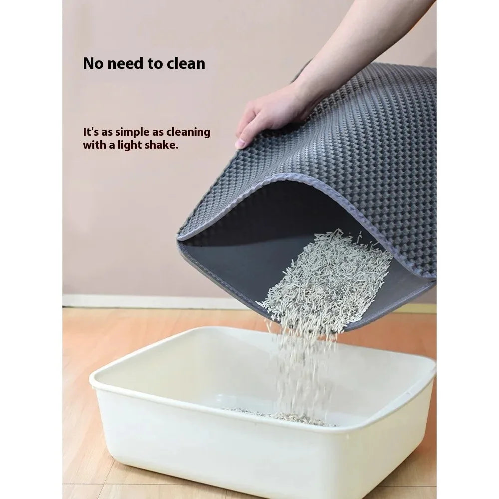 90x60cm Cat Litter Mat Double - For Everyday Pet Use