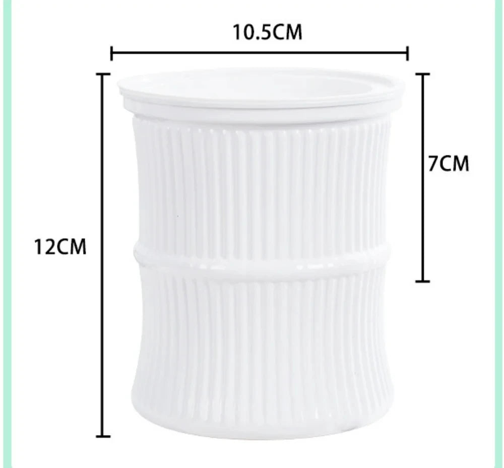 Self-Watering Planter Pot - Desktop Hydroponic Flower Pot - White
