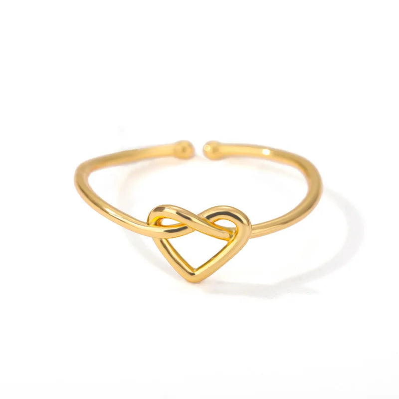 Gold-Color Stainless Steel Ring - Classic Fashion Jewelry - 14 / Gold Color