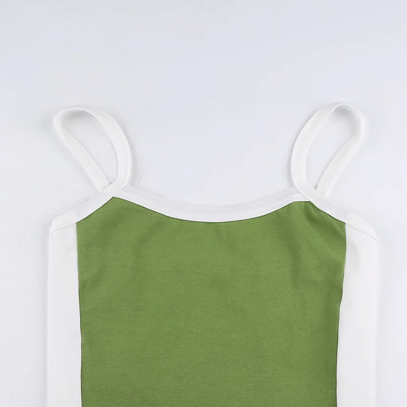 Backless Knit Crop Top – Stretch Cami Style for Summer Outfits