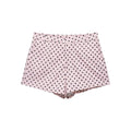 Women's Polka Dot Zip Jacket - Drawstring Casual Outerwear - Pink Dot Shorts