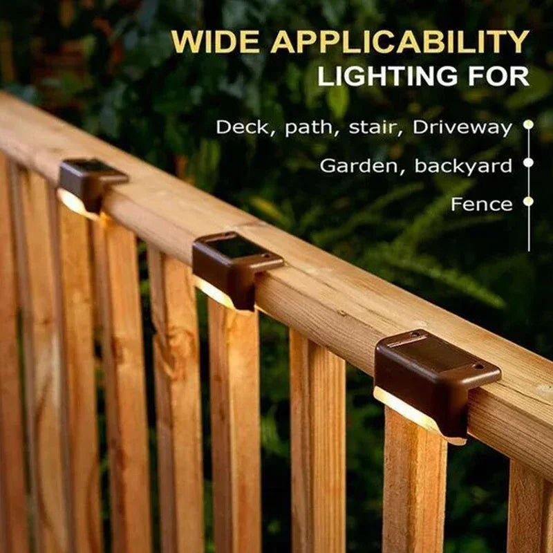 Solar Step Deck Lights – Waterproof Path Lighting for Outdoor Stairs