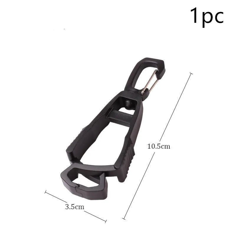 Work Glove Clip Holder - Belt Clamp for Jobsite Gear - Black 1 Piece