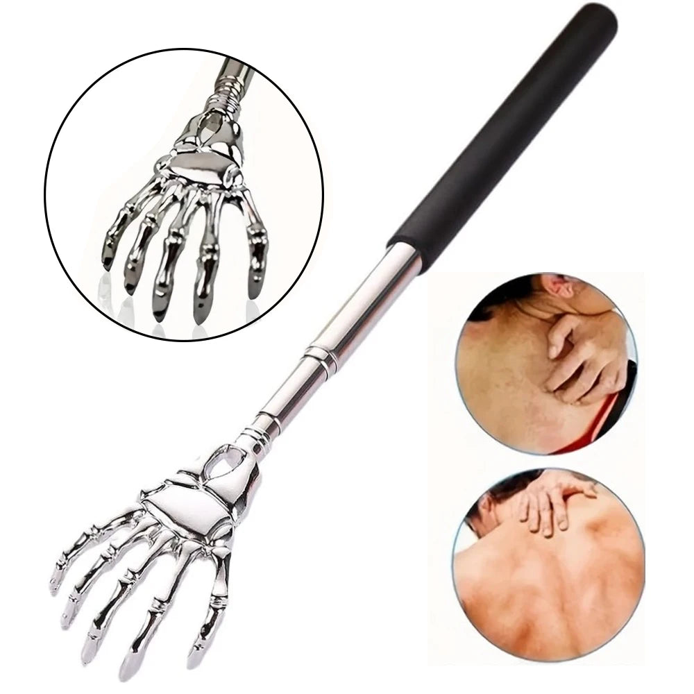 Telescopic Back Scratcher – Stainless Steel Reach Tool for Relief