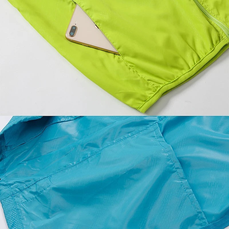 Unisex Hiking Jacket - Lightweight Outdoor Windbreaker Shell