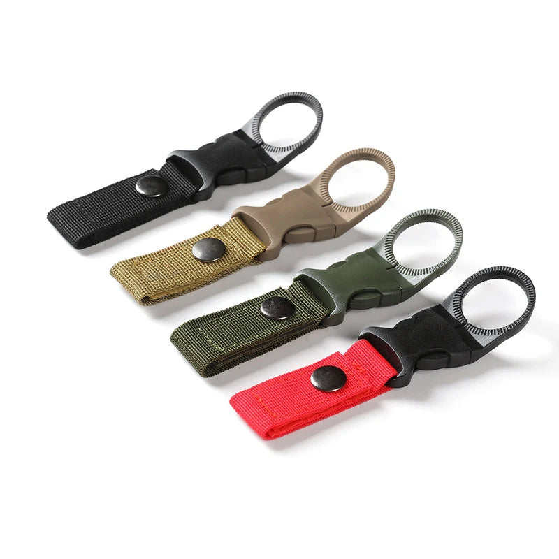 Nylon Water Bottle Holder Clip - Backpack Strap Hook