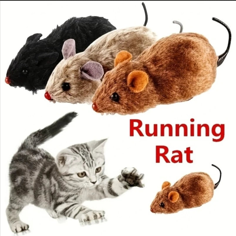 Funny Lifelike Plush Mouse Running - For Everyday Pet Use