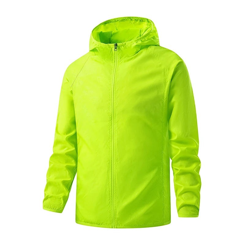 Packable Hiking Windbreaker - Lightweight Unisex Jacket - Unisex Green