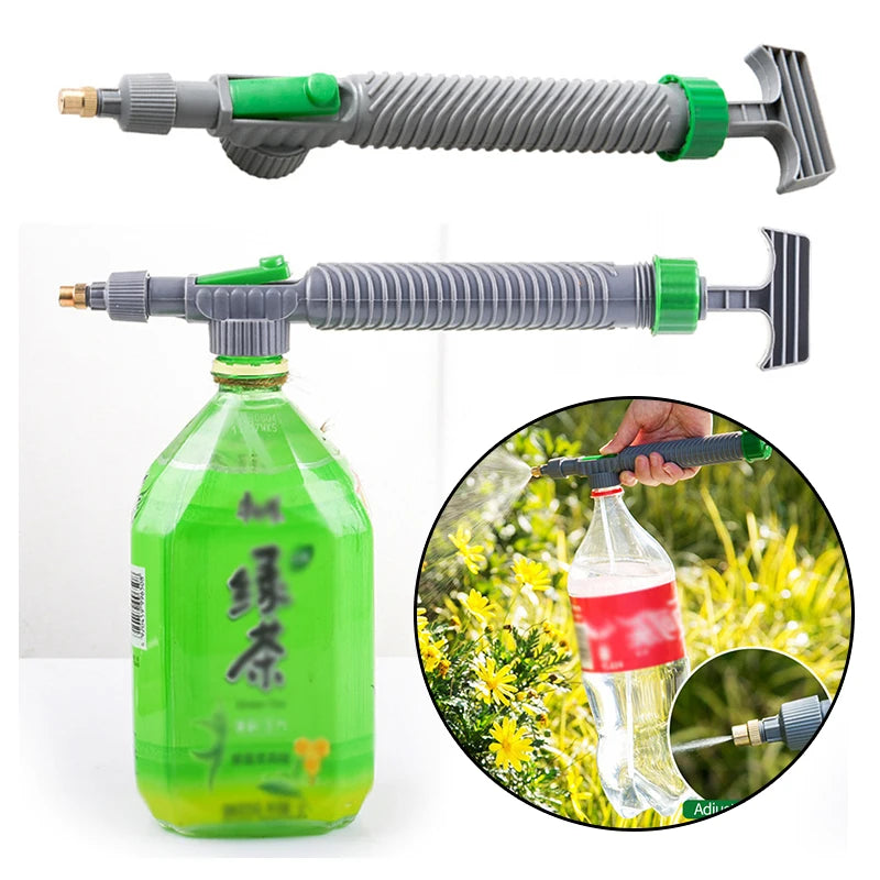 Garden Bottle Spray Nozzle – Hand Pump Watering for Patio Plants