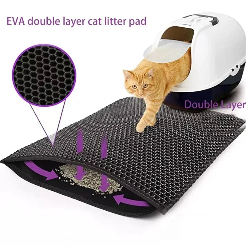Cat Litter Mat Double Layer - For Everyday Pet Use