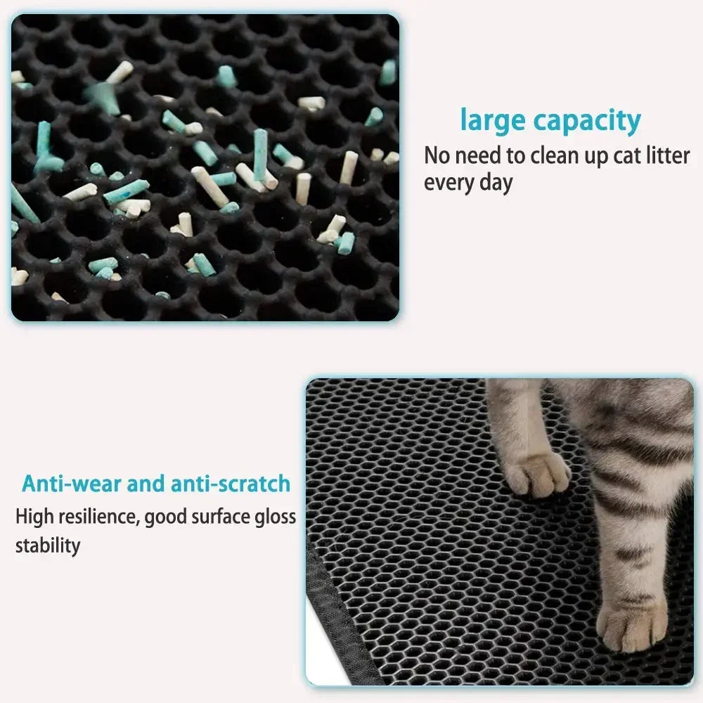 Cat Litter Mat Double Layer - For Everyday Pet Use