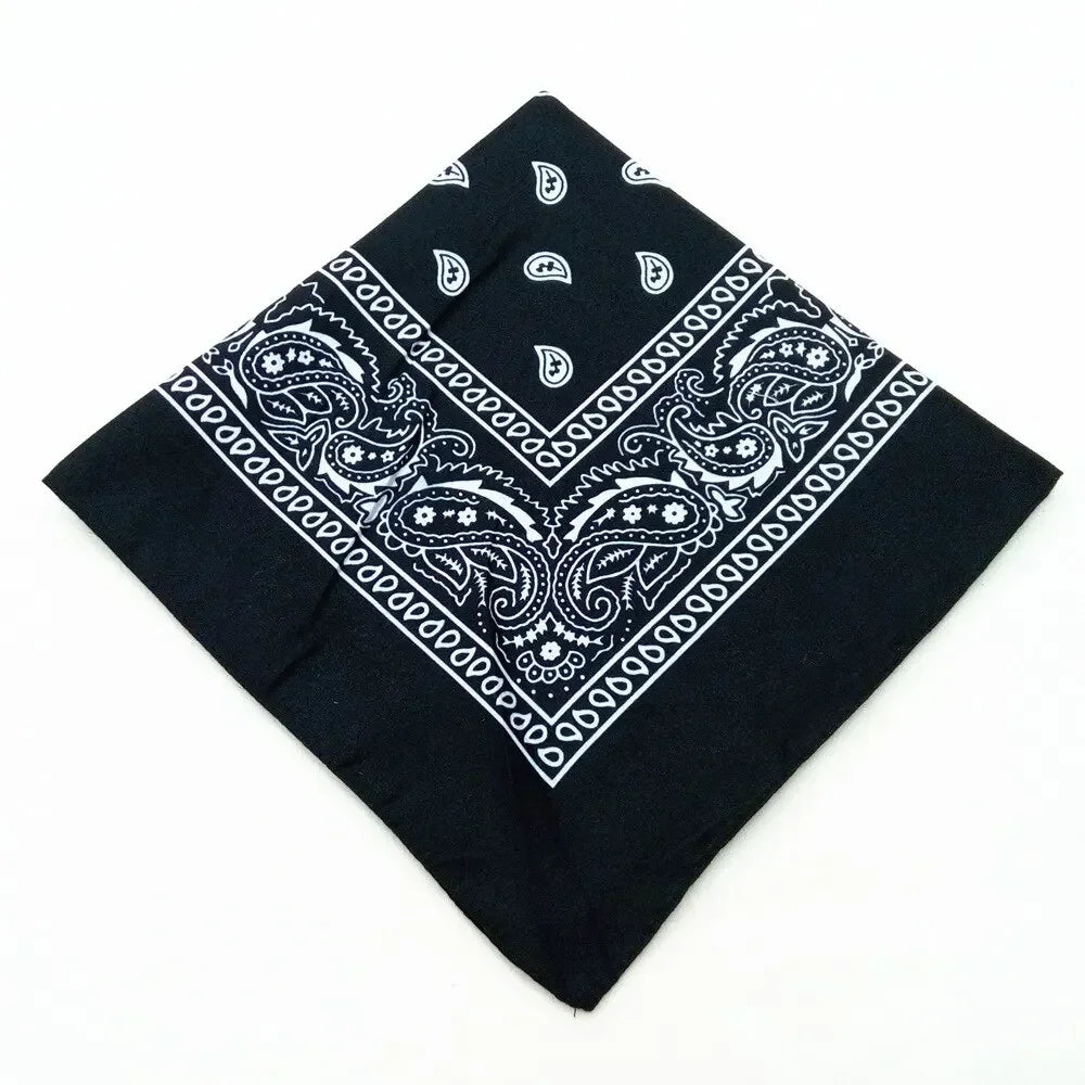 Paisley Bandana Headwrap - Lightweight Printed Kerchief - 5