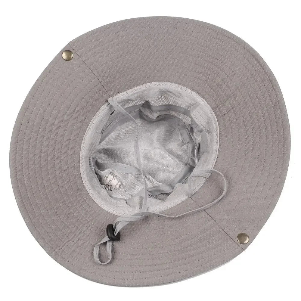 Men's Bucket Hat - Mesh Fisherman Cap for Outdoor Wear