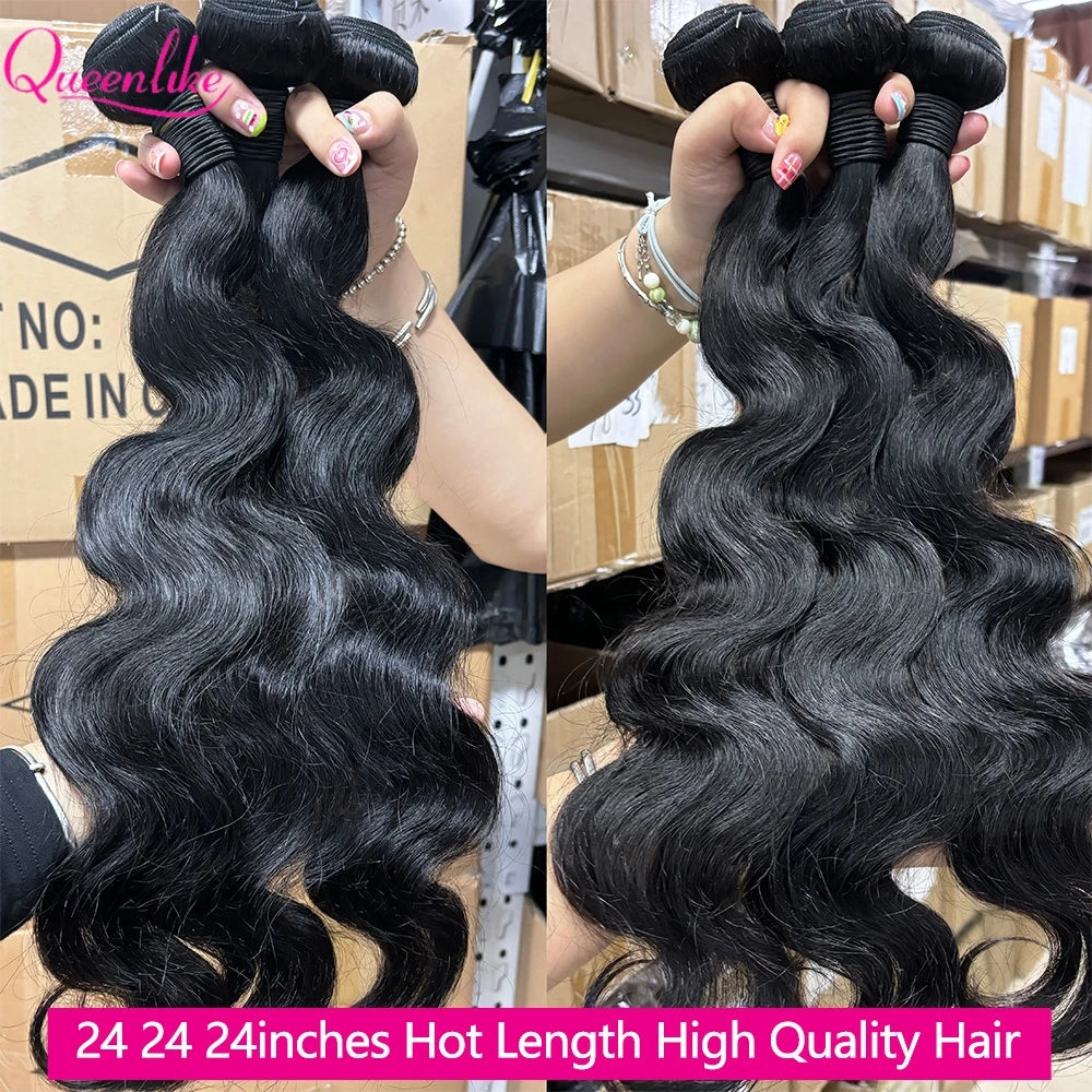 Body Wave Hair Bundles - Natural Color Human Hair Weave