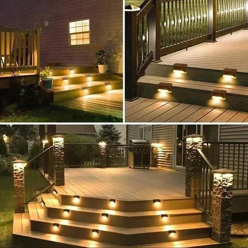 Solar Step Deck Lights – Waterproof Path Lighting for Outdoor Stairs