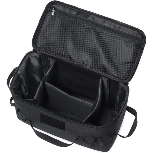 Camping Storage Bag - Outdoor Tool and Cookware Organizer - Black