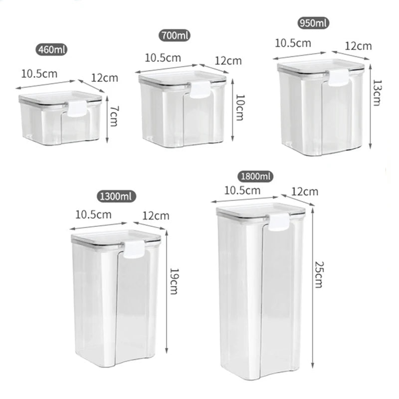 Sealed Jars Kitchen Grain Storage - For Kitchen Storage and Prep